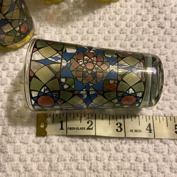 Vitrail Moroccan 7 Stained Glass Tea Cups - Picture 5 of 6